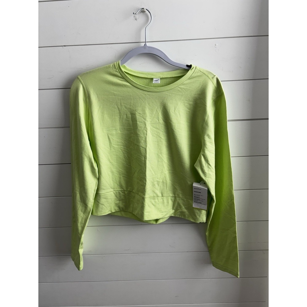 Old Navy Active Cozecore Long Sleeve‎ Gray Cutout Back Soft Size L 0356